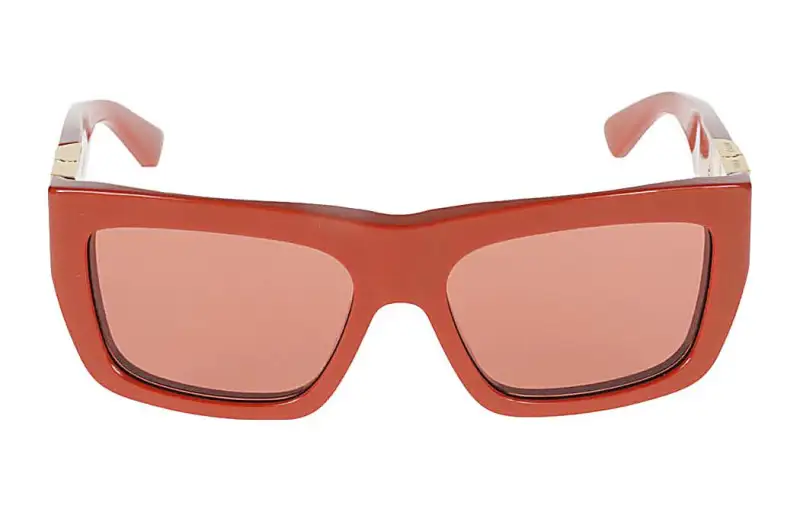 Bottega Veneta Acetate Aviator Sunglasses Women's Orange