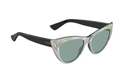 GUCCI Plastic Cat Eye Sunglasses Unisex Gray
