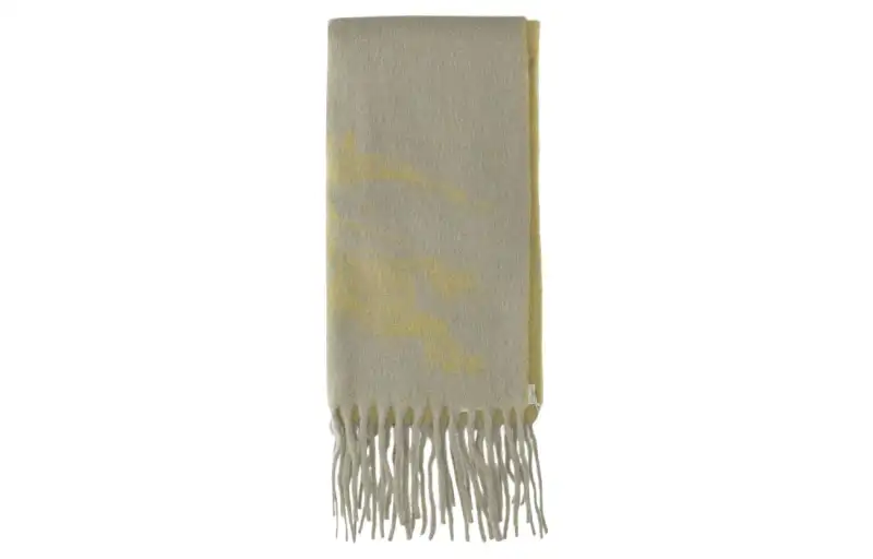 Burberry Knit Scarves Unisex Yellow