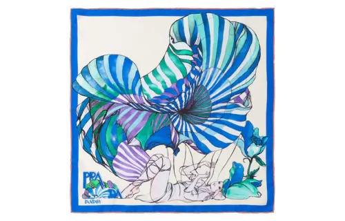 PRADA Scarves Women's Blue Green