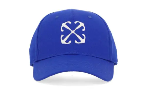 OFF-WHITE Arrow-print cotton baseball cap