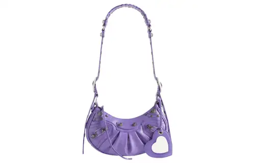 Balenciaga Le Cagole Shoulder Bag Xs Purple