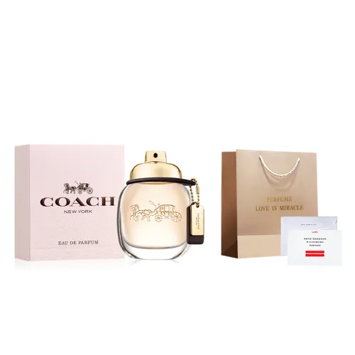 COACH Coach New York Women's Perfume Floral Fruity Oriental Fragrance Perfume EDP Raspberry Leaf Turkish Rose 30ml/50ml/90ml