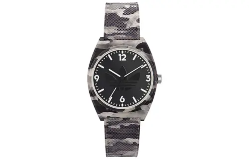 Adidas Originals STREET Wrist Watches Quartz Movement Resin Strap 38mm Black Dial Unisex