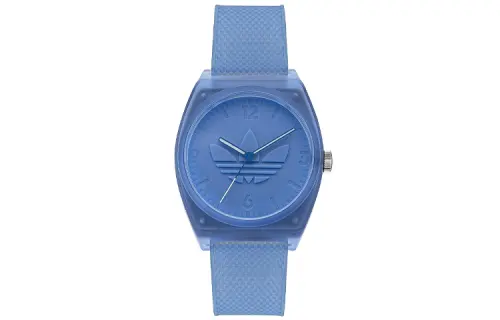 Adidas Originals STREET Wrist Watches Quartz Movement Resin Strap 38mm Blue Dial Men's Watches
