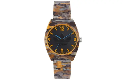 Adidas Originals STREET Wrist Watches Quartz Movement Resin Strap Black Dial Unisex ['50', 149262]m Waterproof