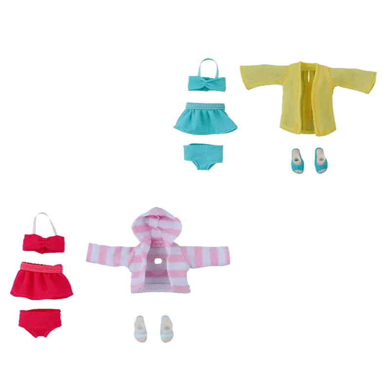 GSC Clay Doll Dress Set Swimsuit: Girl (Red & Light Blue) Model Accessories