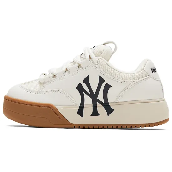 MLB Chunky Wide Skateboard Shoes Unisex Low-Top White