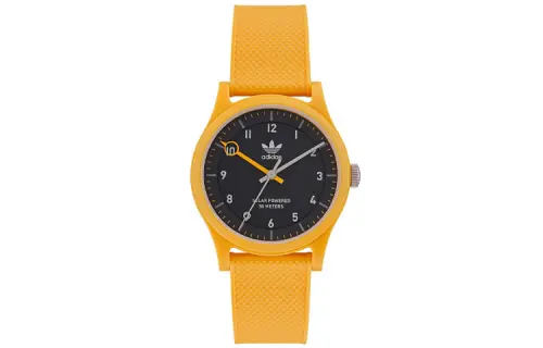 Adidas Originals STREET Wrist Watches Quartz Movement Resin Strap 39 Black Dial Unisex ['50', 149262]m Waterproof