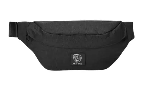 Skechers Polyester Shoulder Bag, Fanny Pack Medium Unisex Black