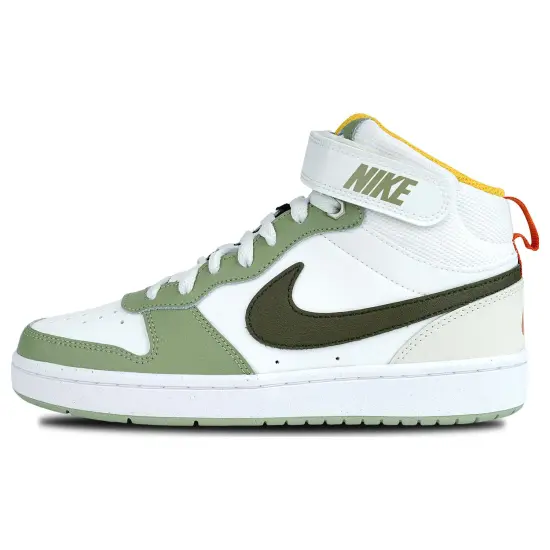 Nike Court Borough Mid Off White Green GS