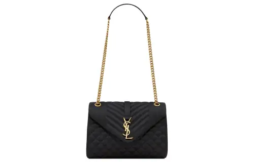 SAINT LAURENT Cotton With Polyamide Handbag, Shoulder Bag Women's Black