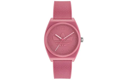 Adidas Originals STREET Wrist Watches Quartz Movement Resin Strap 38mm Pink Watch Dial Men's Watches