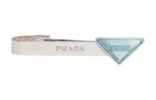 PRADA 925 Sterling Silver Tie Clip Men's Silver