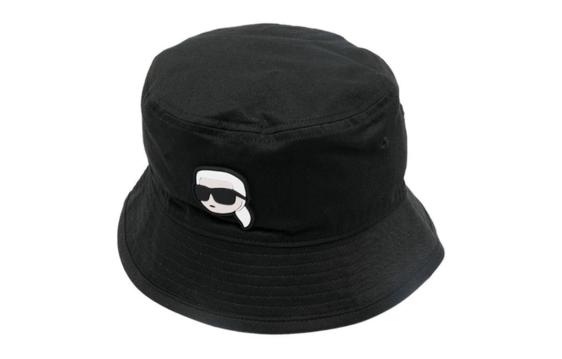 KARL LAGERFELD / Karl Lagerfeld Jeans Ikonik Karl Print Logo Embroidered Bucket Hat