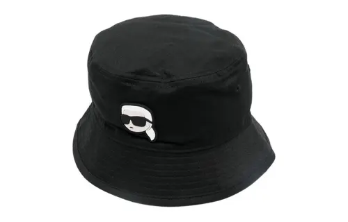 KARL LAGERFELD / Karl Lagerfeld Jeans Ikonik Karl Print Logo Embroidered Bucket Hat