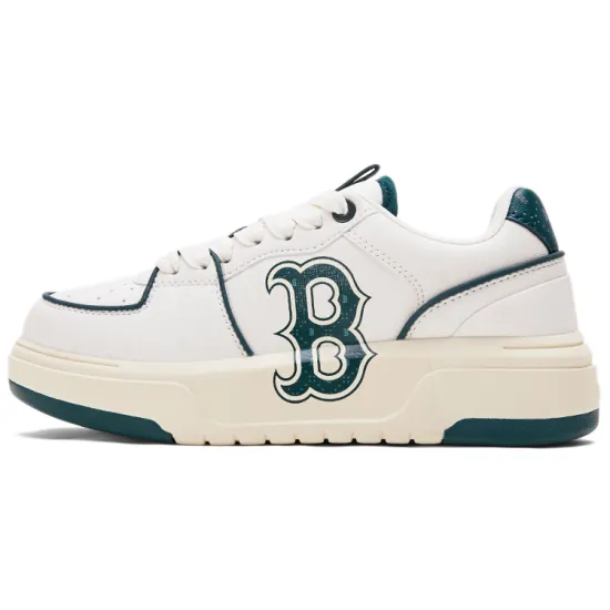 MLB Chunky Liner Skateboard Shoes Unisex Low-Top Beige Green