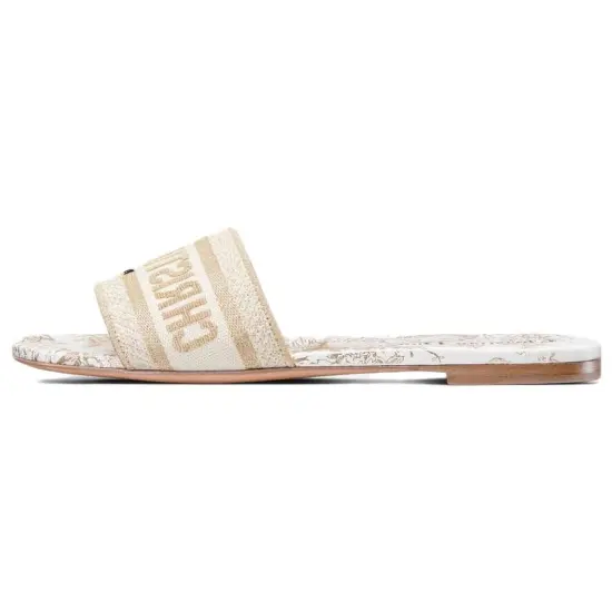 DIOR Dway Slide Slippers Women's White