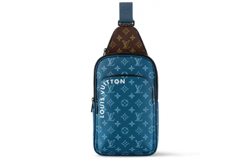 LOUIS VUITTON Avenue Canvas Crossbody Bag, Shoulder Bag Men's Atlantic Blue