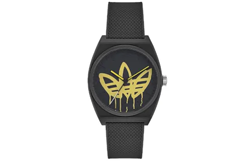 Adidas Originals STREET Wrist Watches Quartz Movement Resin Strap 38mm Black Dial Men's Watches