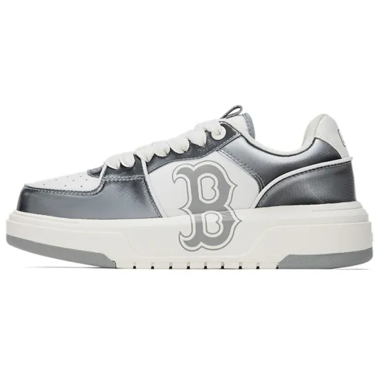 MLB Chunky Liner Skateboard Shoes Unisex Low-Top Gray White