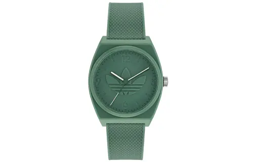 Adidas Originals STREET Wrist Watches Quartz Movement Resin Strap 38mm Green Dial Men's Watches