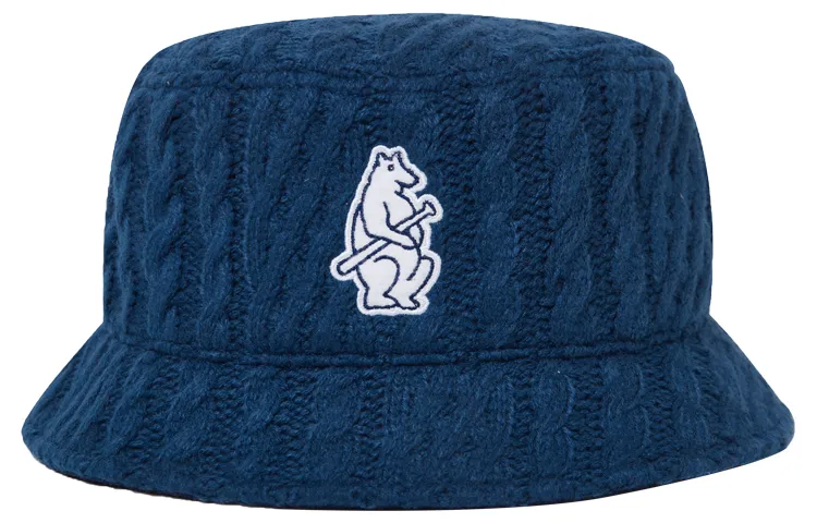 New Era Cotton Bucket Hats Unisex Navy Blue