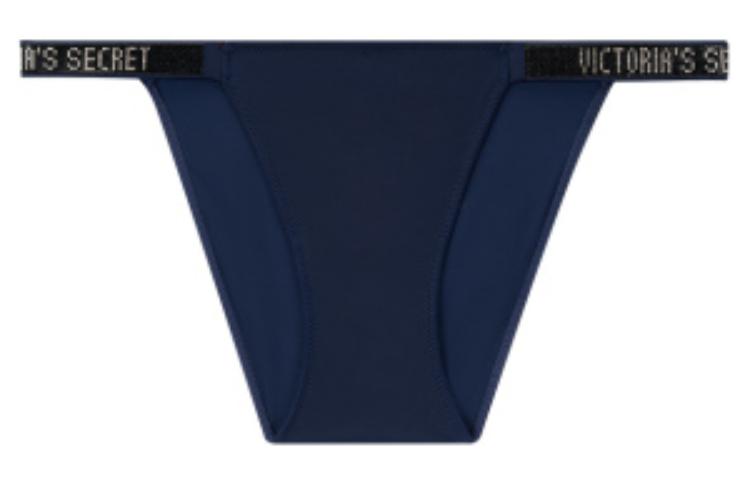 Женские трусы Victoria's Secret Strappy Thong (черные)