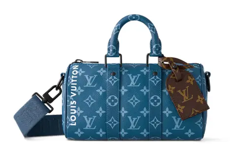 LOUIS VUITTON Canvas One Shoulder Crossbody Handheld Travel Bag Mini Men's Atlantic Blue