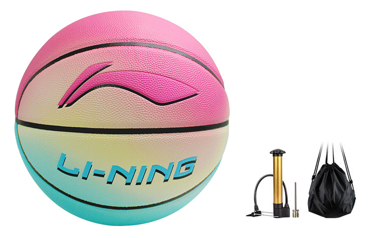 Li Ning Pu Basketball Multicolor Size 7 Ball Training Competition