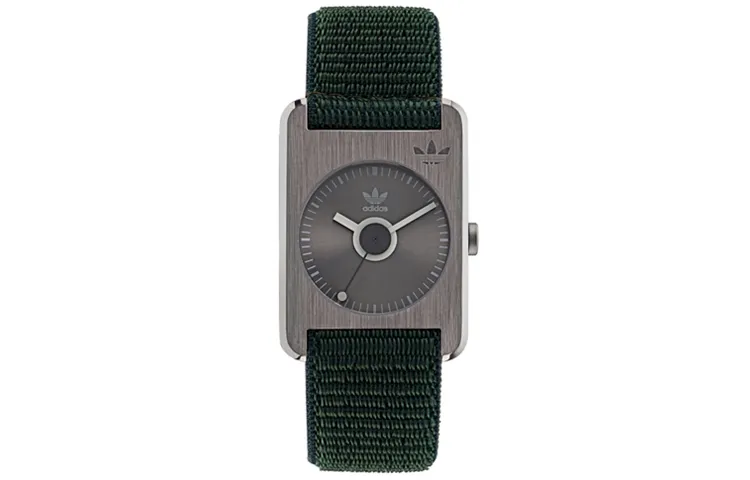 Adidas Originals STREET Wrist Watches Quartz Movement Nylon Strap Gray Dial Women's Watch 30m Water Resistant