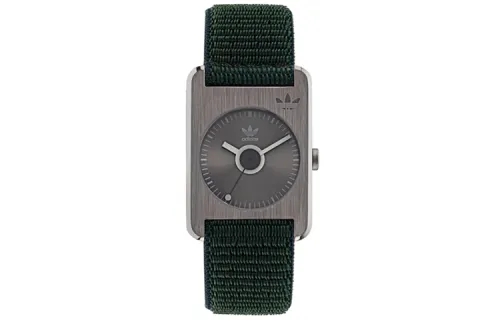 Adidas Originals STREET Wrist Watches Quartz Movement Nylon Strap Gray Dial Women's Watch 30m Water Resistant