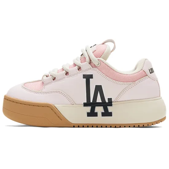 MLB Chunky Wide Low Top Skateboard Shoes Unisex Pink