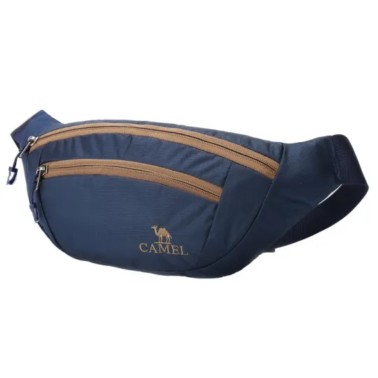 CAMEL 1.5L Crossbody Bag Sling Bag Cell Phone Pouch Fanny Pack Outdoor Bag Fabric Multicolor Unisex