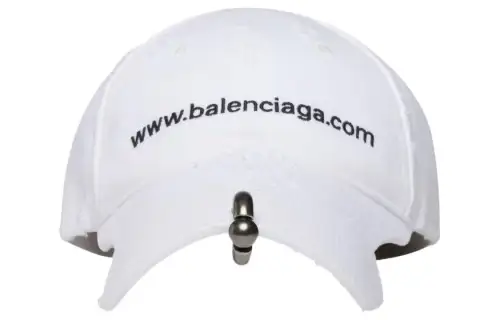Balenciaga Front Piercing Faded Cap