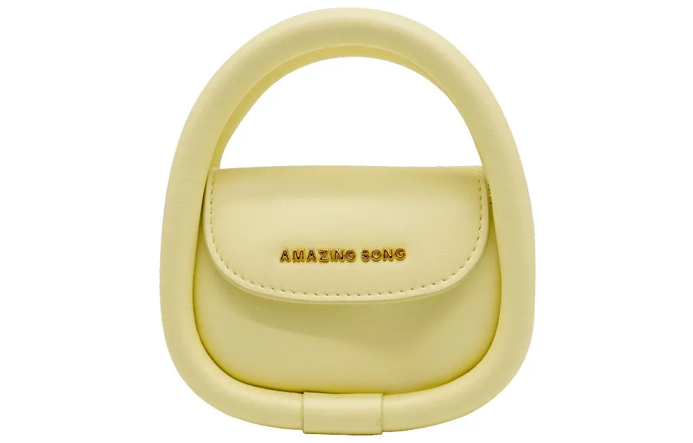 AMAZING SONG Cow Leather Lipstick Bag, Earphone Case, Shoulder Bag, Crossbody Bag, Handbag Mini Women's Multicolor