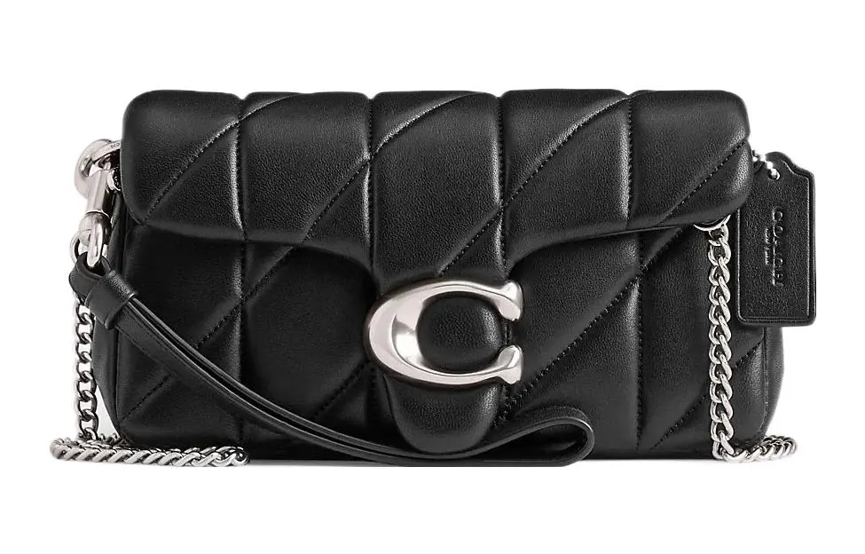 COACH Tabby Nappa Leather Crossbody Bags Small Women's Black