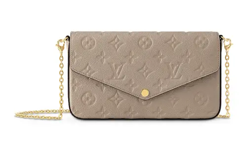 LOUIS VUITTON Felicie Pochette Turtledove