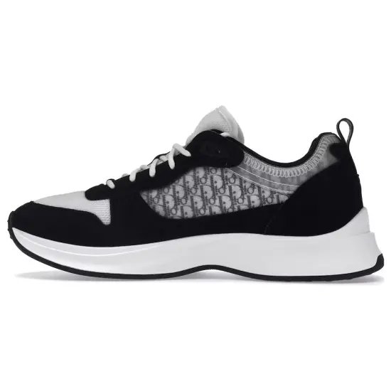 DIOR B25 Oblique Runner Sneaker Black Suede