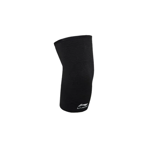 Li Ning, volleyball tennis Olympic knitted elastic sports protective gear for gym, breathable black universal elbow pads for men and women
