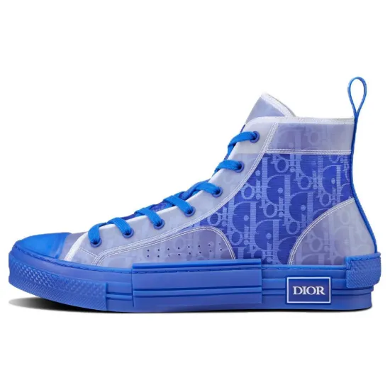 DIOR B23 High Top Blue DIOR Oblique Canvas