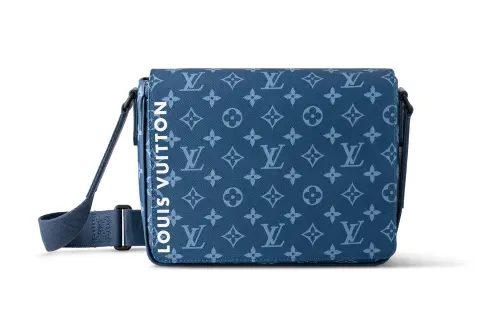 LOUIS VUITTON District Canvas Bag, Messenger Bag, Shoulder Bag, Crossbody Bag Small Men's Atlantic Blue