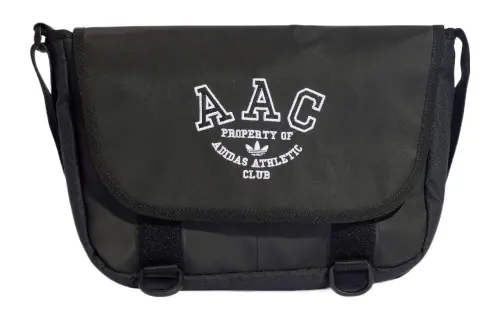 Adidas Originals Trefoil Polyester Messenger Bag, Shoulder Bag, Crossbody Bag Unisex Black