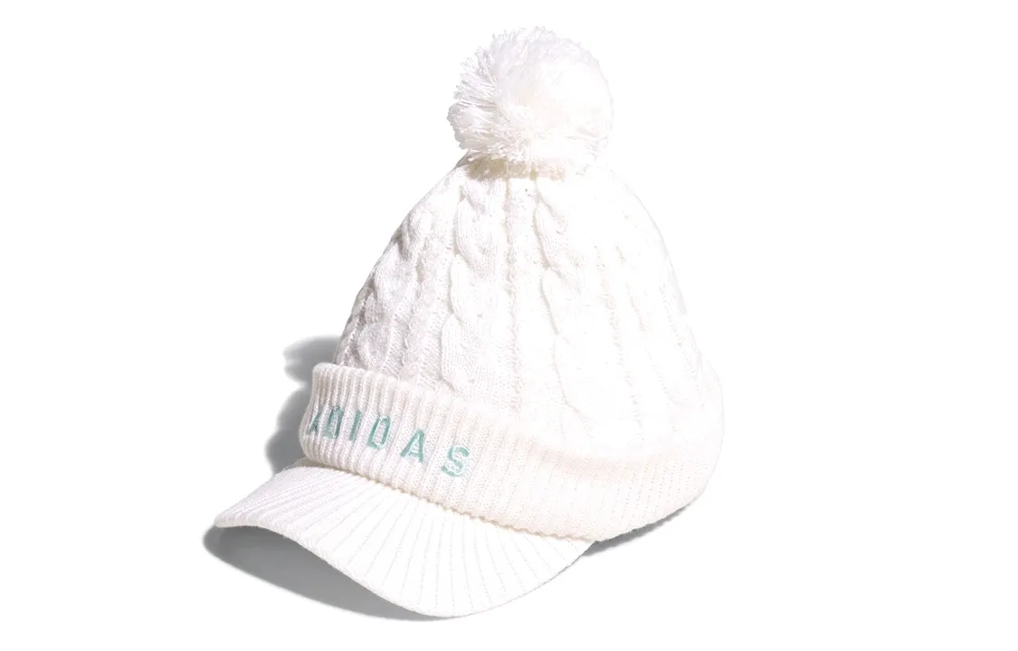 Adidas Letter Print Hats & Caps Unisex White