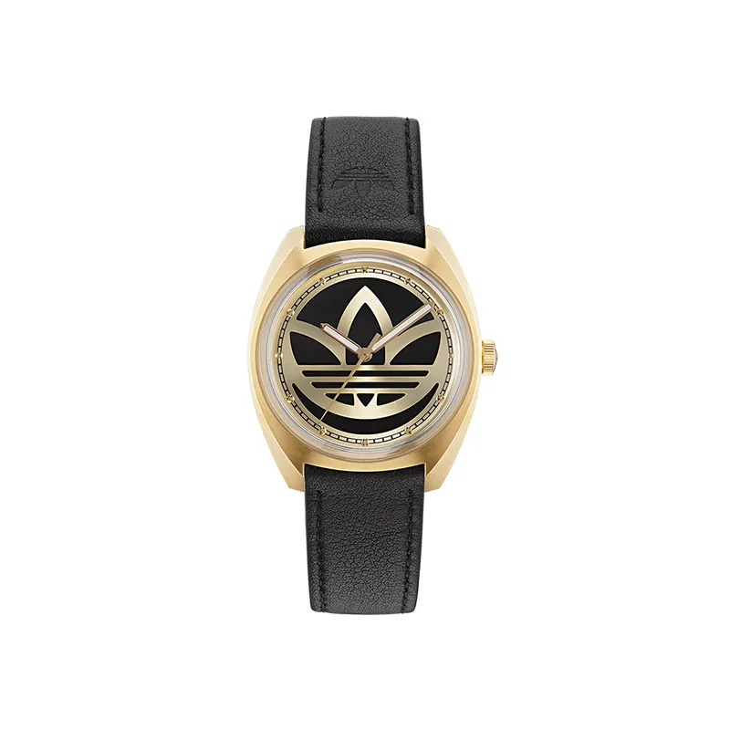 Adidas Originals Wrist Watches Quartz Movement Leather Strap Black Dial Unisex