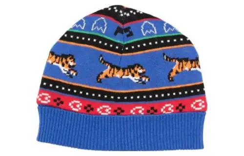 KENZO Intarsia-Knit Turn-Up Brim Beanie