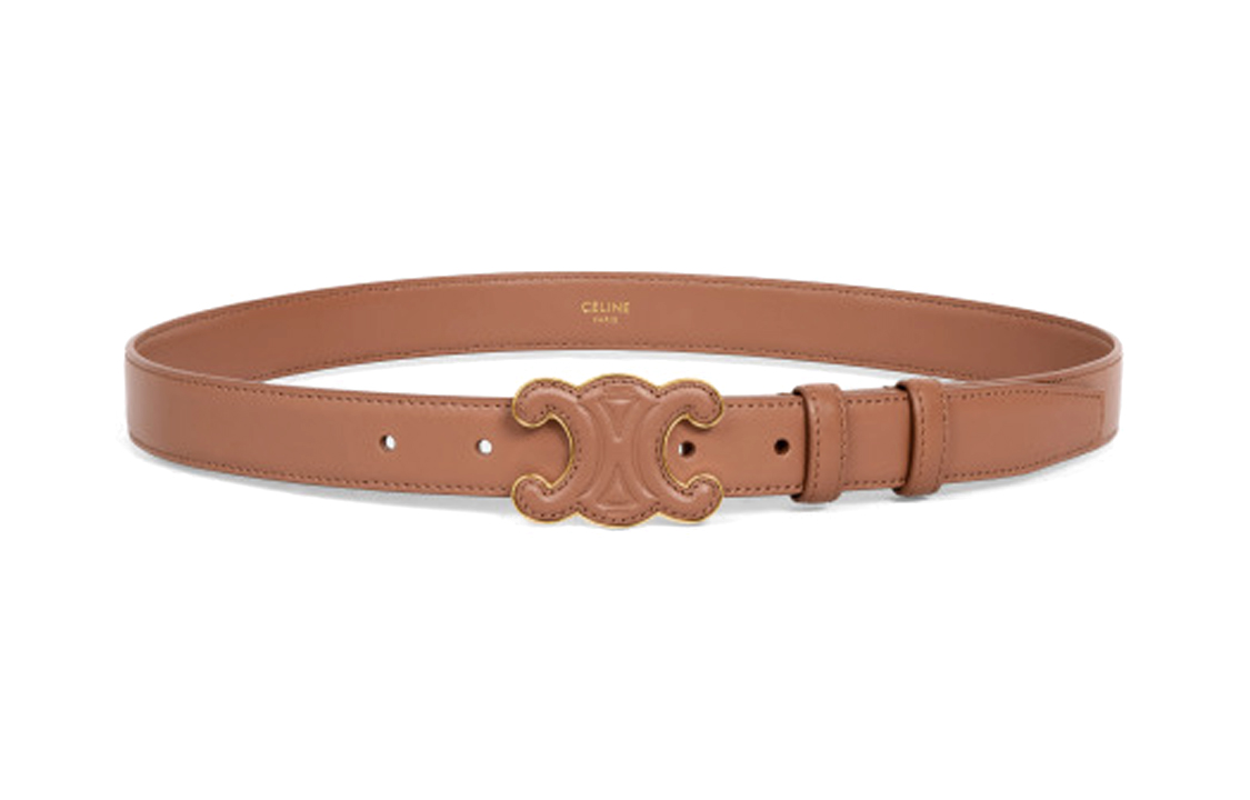 CELINE Medium Cuir Triomphe Belt In Taurillon Leather