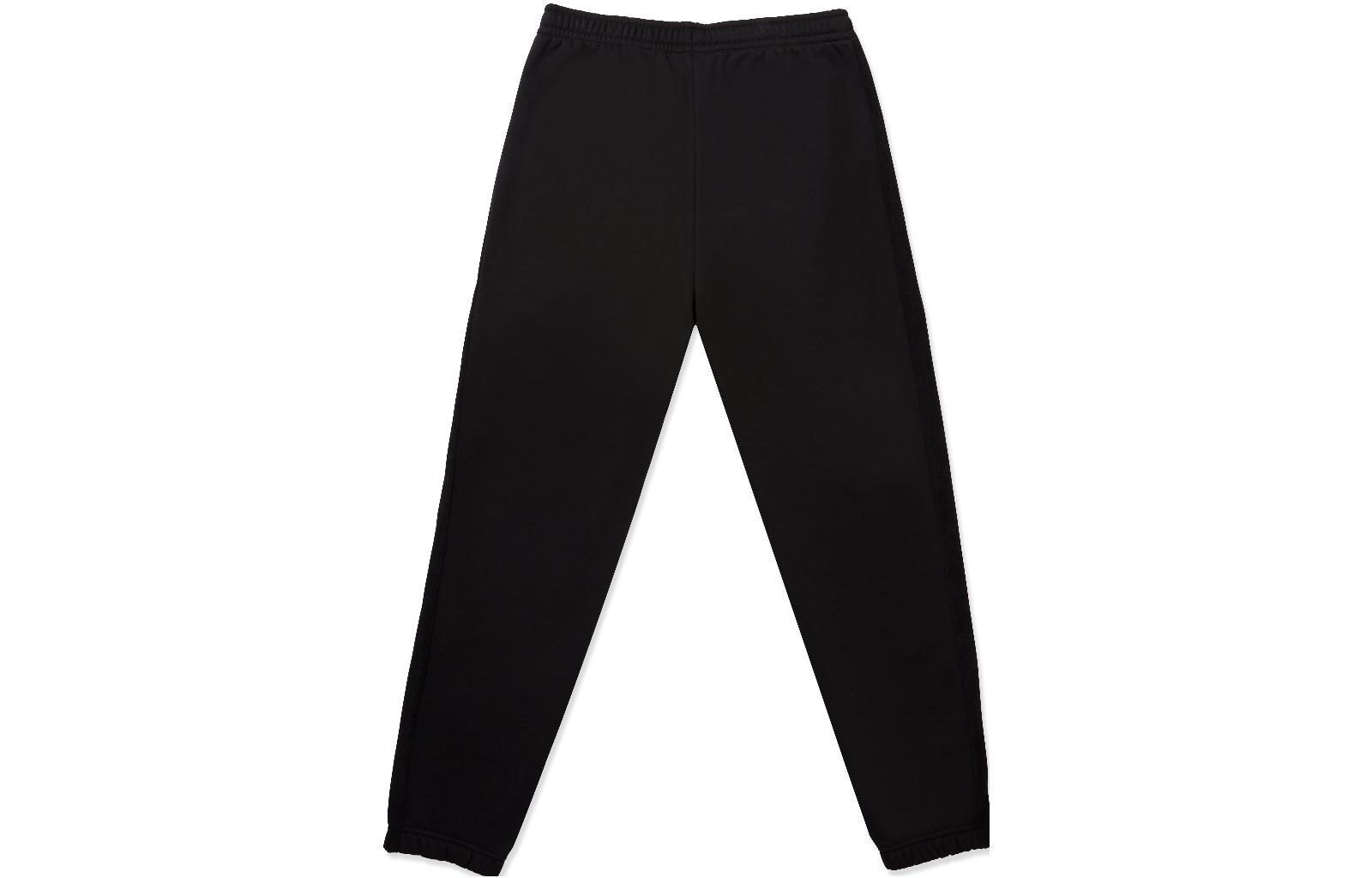 Li Ning Badfive Fleece Lined Thermal Corduroy Pants Knitted Sweatpants Men’s Black