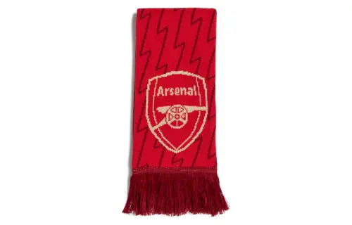 Adidas Letter Print Knit Scarves Men's Red