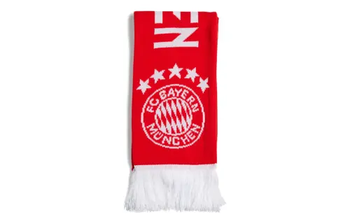Adidas Bayern Munich Black Knit Scarves Men's Red